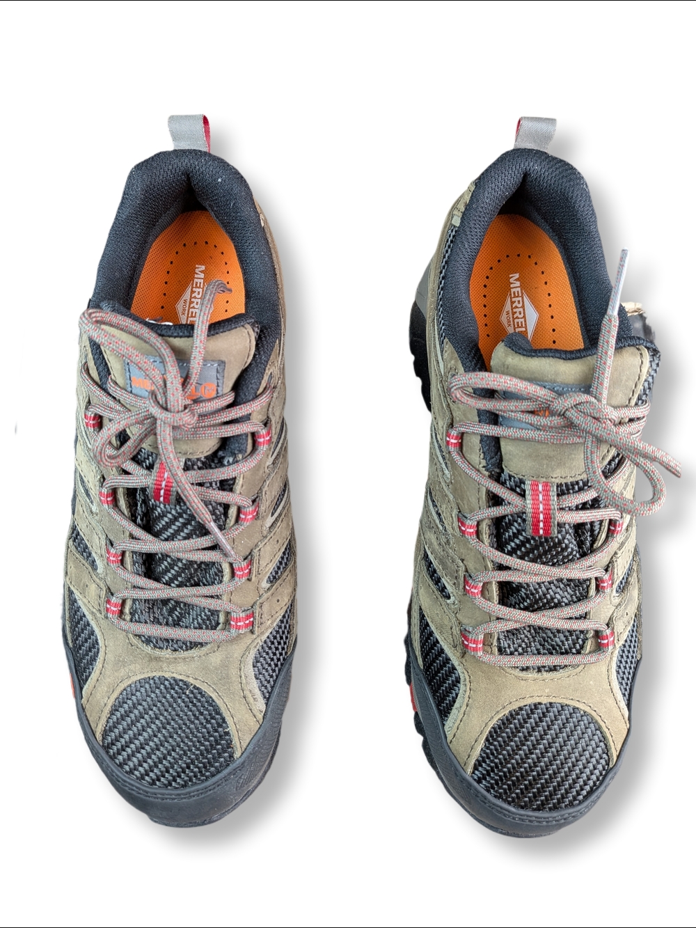 👀 Merrell Moab 2 Vent WTPF CT Comp Toe Work Shoe Boots Size 10 J15774 Boulder - Picture 4 of 9